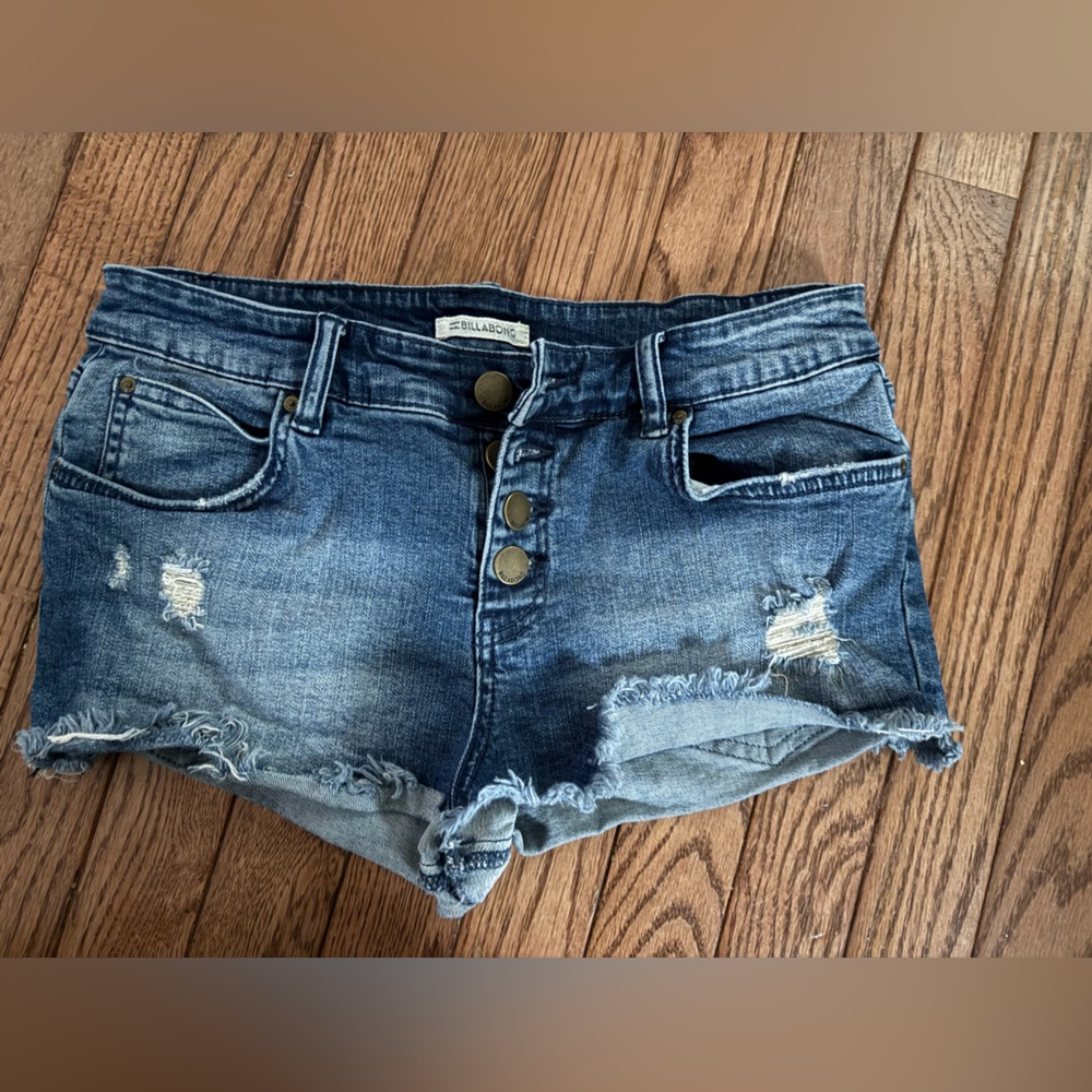 Billabong distressed jean shorts